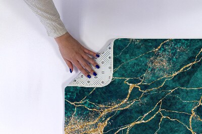 Tapis bain Marbre vert