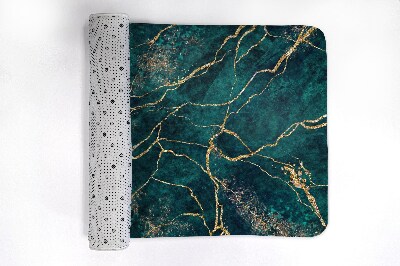 Tapis bain Marbre vert