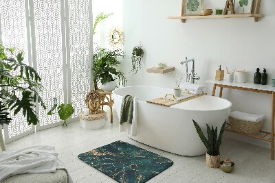 Tapis bain Marbre vert