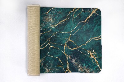 Tapis bain Marbre vert