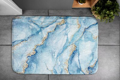 Tapis de bain Marbre bleu