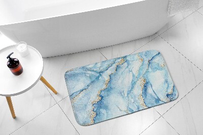 Tapis de bain Marbre bleu