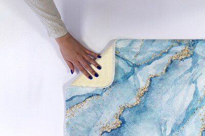 Tapis de bain Marbre bleu