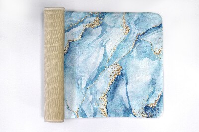 Tapis de bain Marbre bleu