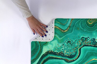 Tapis salle de bain Marbre turquoise