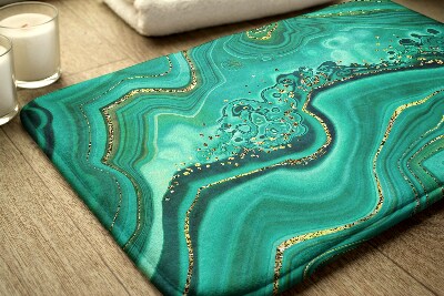 Tapis salle de bain Marbre turquoise