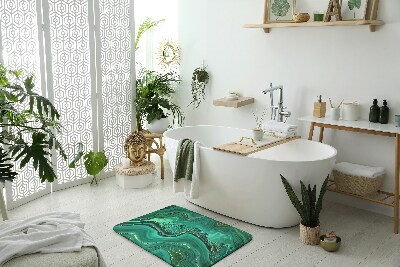 Tapis salle de bain Marbre turquoise