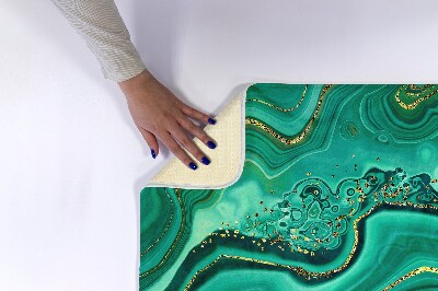 Tapis salle de bain Marbre turquoise