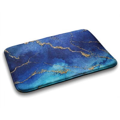 Tapis de salle de bain Marbre bleu