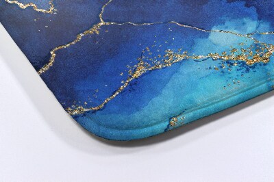 Tapis de salle de bain Marbre bleu
