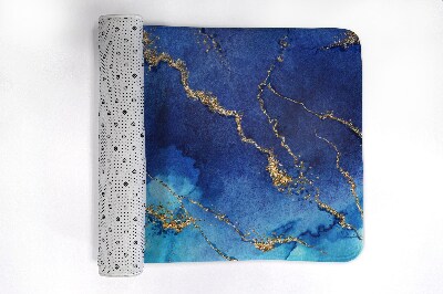 Tapis de salle de bain Marbre bleu