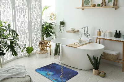 Tapis de salle de bain Marbre bleu