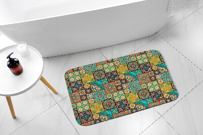 Tapis de salle de bain Motifs géométriques colorés