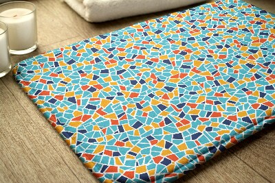 Tapis de bain Abstraction colorée