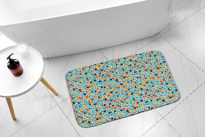Tapis de bain Abstraction colorée