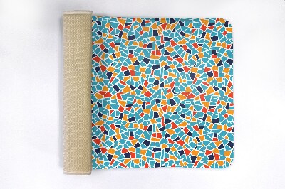 Tapis de bain Abstraction colorée