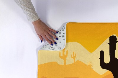 Tapis de salle de bain Désert de cactus
