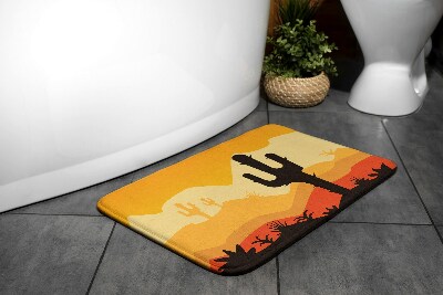 Tapis de salle de bain Désert de cactus