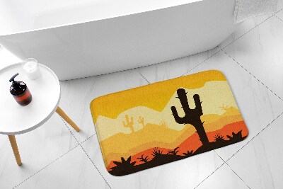 Tapis de salle de bain Désert de cactus