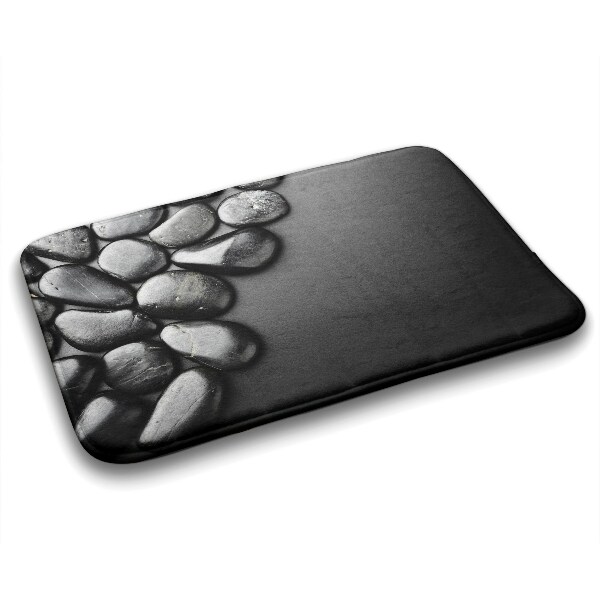 Tapis bain Pierres noires