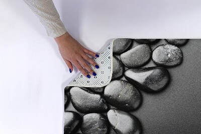 Tapis bain Pierres noires