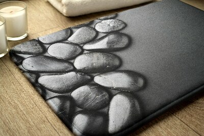 Tapis bain Pierres noires
