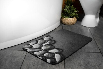 Tapis bain Pierres noires