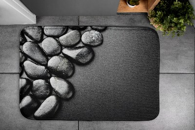 Tapis bain Pierres noires