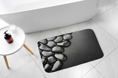 Tapis bain Pierres noires