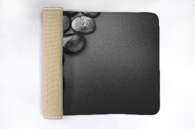 Tapis bain Pierres noires