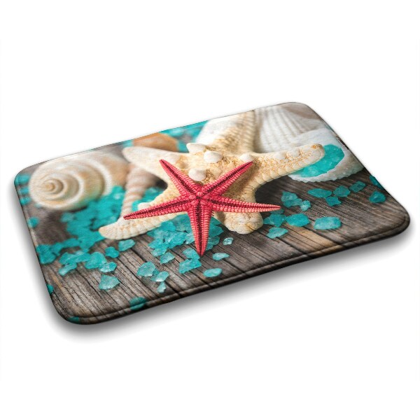 Tapis salle de bain Coquillages d'étoiles de mer