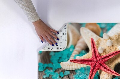 Tapis salle de bain Coquillages d'étoiles de mer