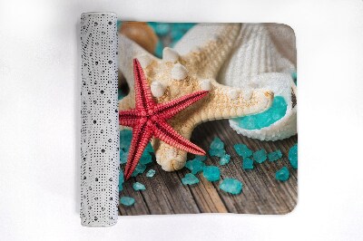 Tapis salle de bain Coquillages d'étoiles de mer