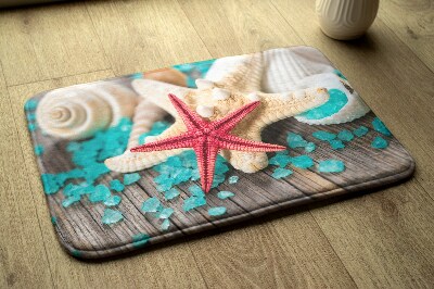Tapis salle de bain Coquillages d'étoiles de mer