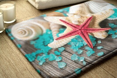 Tapis salle de bain Coquillages d'étoiles de mer
