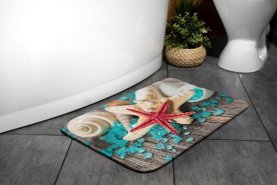 Tapis salle de bain Coquillages d'étoiles de mer