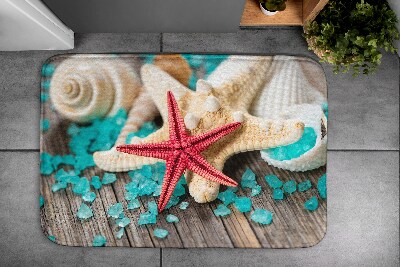Tapis salle de bain Coquillages d'étoiles de mer