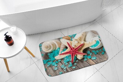Tapis salle de bain Coquillages d'étoiles de mer