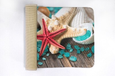 Tapis salle de bain Coquillages d'étoiles de mer