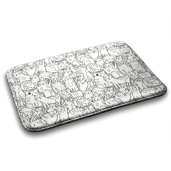Tapis de salle de bain Motif de chats