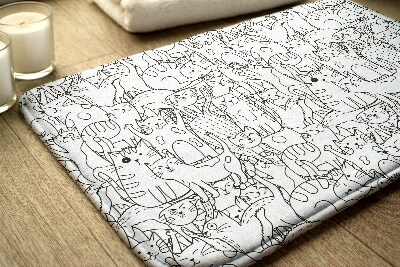 Tapis de salle de bain Motif de chats