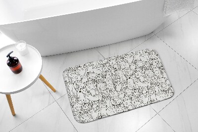 Tapis de salle de bain Motif de chats