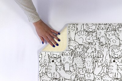 Tapis de salle de bain Motif de chats