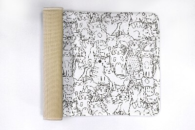 Tapis de salle de bain Motif de chats