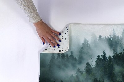 Tapis de bain Forêt de brouillard