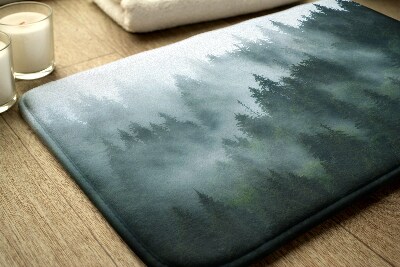 Tapis de bain Forêt de brouillard