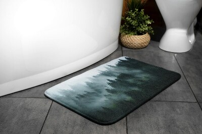Tapis de bain Forêt de brouillard