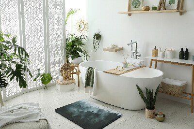 Tapis de bain Forêt de brouillard