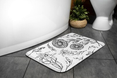 Tapis salle de bain Motif de fleurs