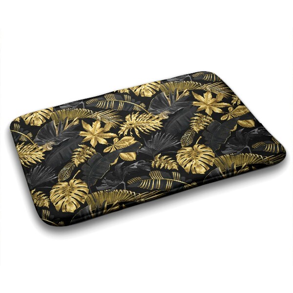 Tapis de bain Plantes dorées